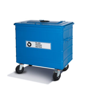 glas container stahlcontainer 800 liter