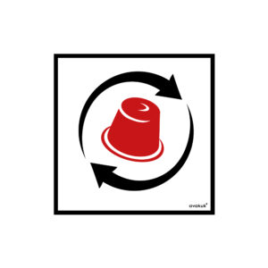 aufkleber kapseln aus aluminium nespresso