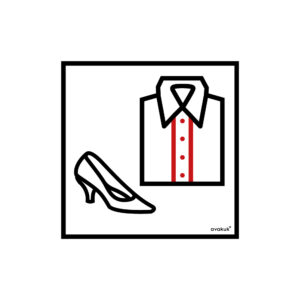 avakuk Recyclingaufkleber Textilien und Schuhe outdoor 10.5 x 10.5 cm