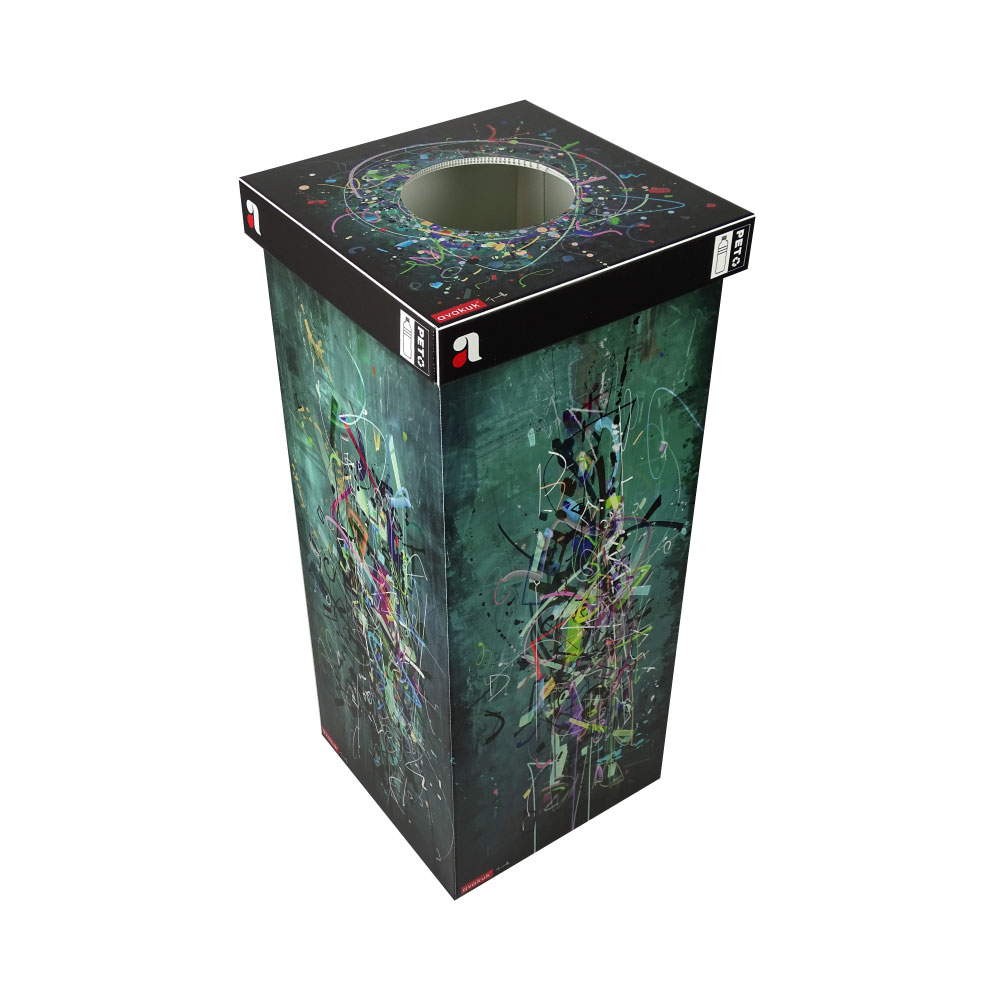 110 Liter Sammelbehälter Kunst für PET mit Deckel