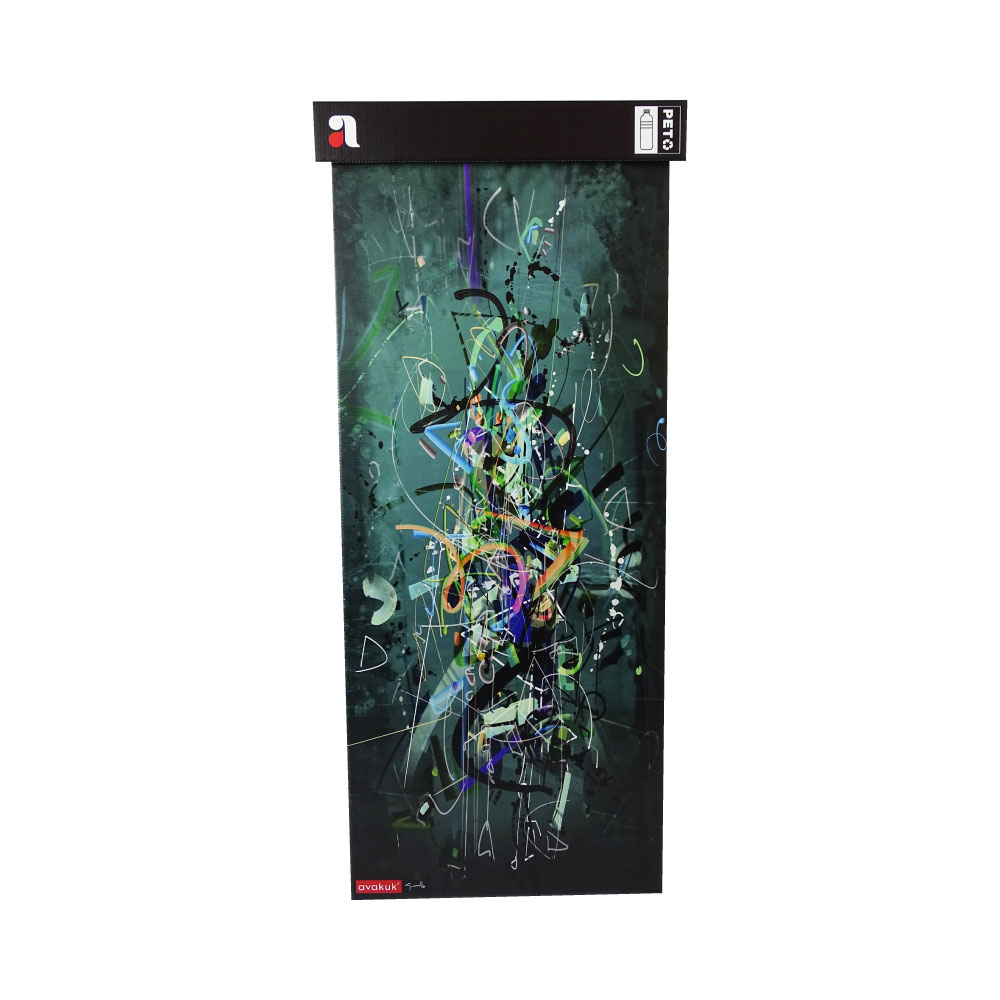 110 Liter Sammelbehälter Kunst für PET mit Deckel