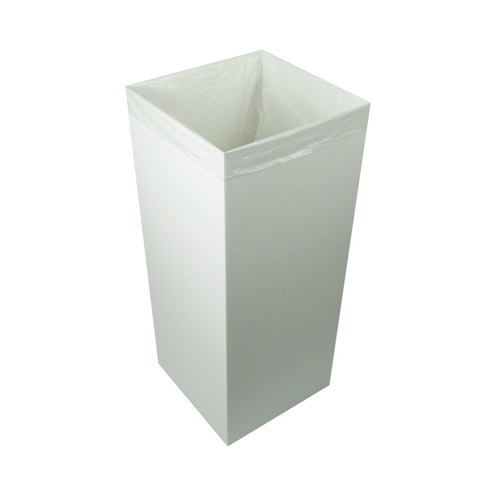 110 Liter Sammelbehälter weiss mit Deckel