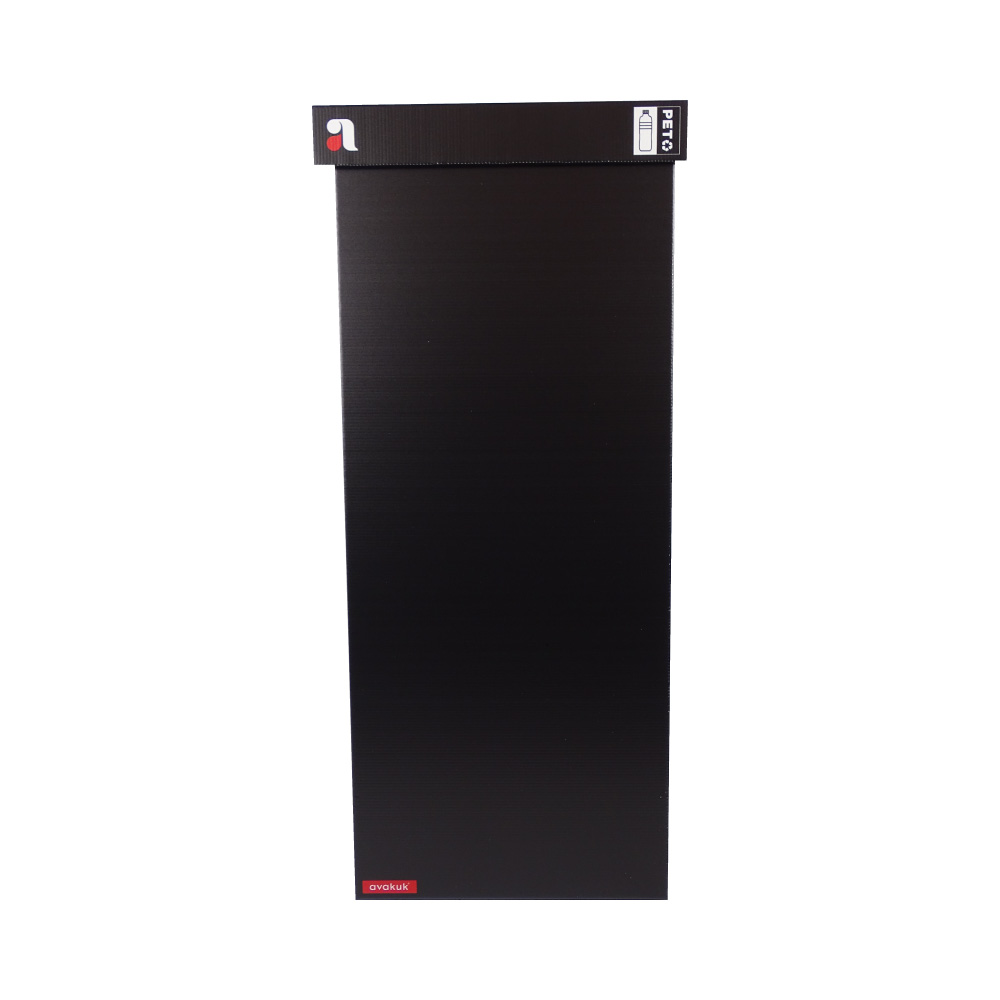 110 Liter Sammelbehälter schwarz für PET mit Deckel