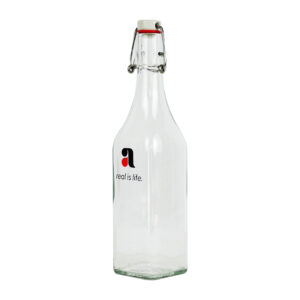 trinkflasche aus glas 1 liter