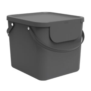 stapelbare recyclingbehälter sammelbehälter für recycling rotho albula 40 liter