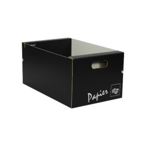 papier sammelbehälter schwarz